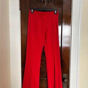 Tory Sport Track Pants Elastic Waist Straight Wide Leg